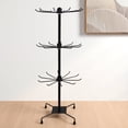 thumbnail image 3 of SHISUYAN 1Pc Metal Hat Display Stand Rotating 3-Tier Storage Rack Headwear Rack, 3 of 9