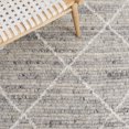 thumbnail image 6 of SAFAVIEH Kenya Rubye Diamond Area Rug, Gray/Ivory, 3' x 5', 6 of 8