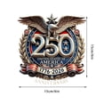 thumbnail image 3 of USA 250th Anniversary Commemorative Decal 6 x 6in United States of America 1776-2026 Patriotic Emblem Sticker for Wall Window Laptop Car Decor, America 250 Merchandise Celebration Decoration, 3 of 5