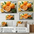 thumbnail image 4 of Designart "Fruit Orange Delight Painting I" Food & Beverage Floater Framed Wall Art Print, 4 of 7