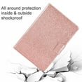 thumbnail image 5 of Dteck Case for Apple iPad Pro 11" 2nd Generation/iPad Air 4th Gen 10.9" (2020 Released),Magnetic Bling Glitter PU Leather Card Holder Wallet Folio Kickstand Cover, Rosegold, 5 of 5