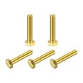 thumbnail image 1 of Unique Bargains Brass Hex Bolts, M8x40mm 5 Pack Fully Thread Grade 4.8 Machine Screws, 1 of 4