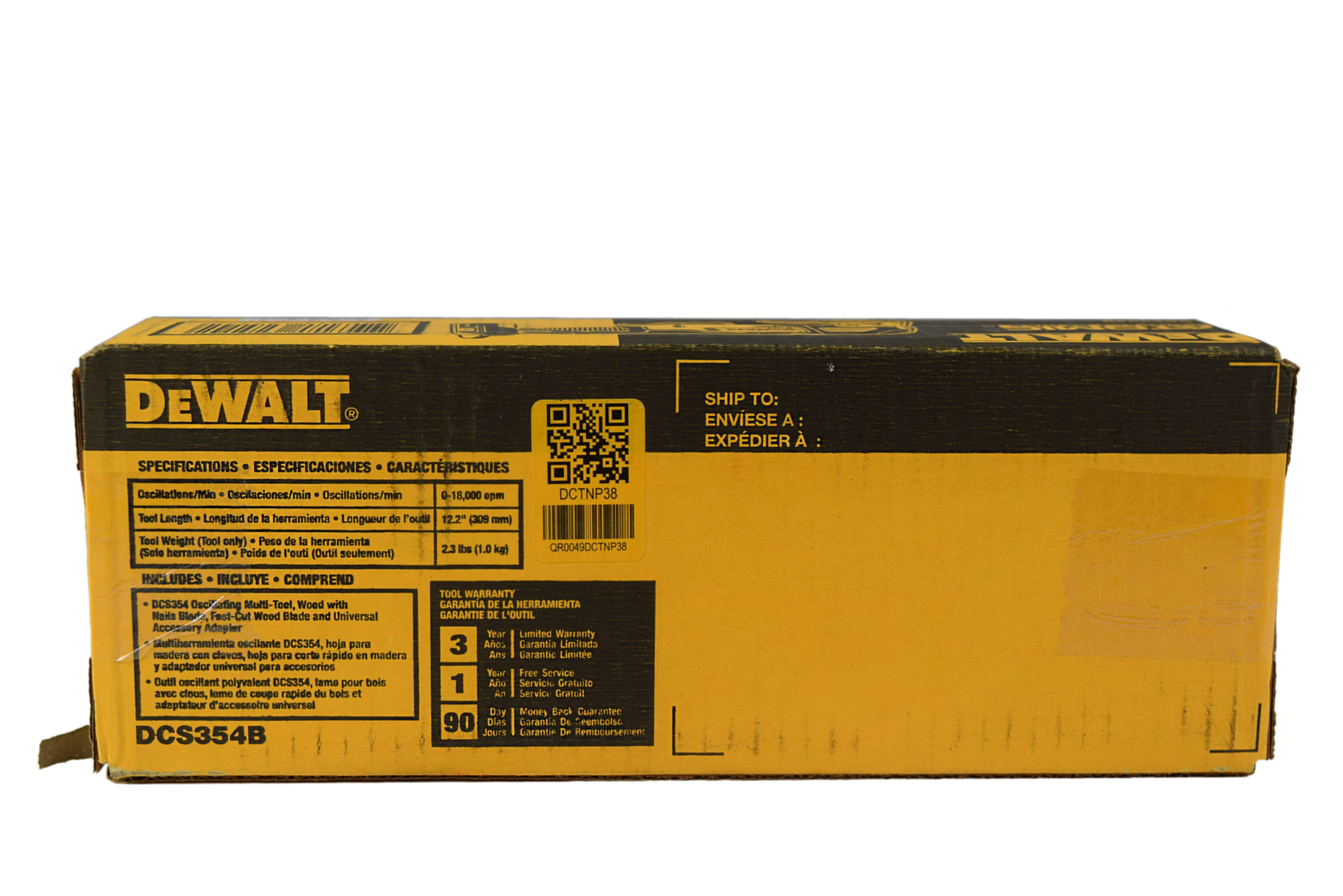 DEWALT ATOMIC 20V MAX Cordless Brushless Oscillating Multi Tool (Tool Only) DCS354B