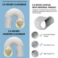 thumbnail image 4 of Kit de Ventilation de Fenêtre en PVC, Installation Facile Accessoire Réglable, Efficace et Pratique, Design Convivial Matériau Durable Excellente Étanchéité, 4 of 8