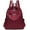 Wine Red, variant on HMSHA Women Medium Waterproof Oxford Backpack Cusual Anti-theft Back Zipper Pocket Daypack Travel Rucksack
