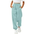 thumbnail image 2 of XQYLOS Girls Cotton Athletic Pants - High Waisted Jogger Pants with 𝖣rawstring Pockets for Teen Girls 3-14Y, 2 of 6