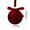 Burgundy, variant on Eolstice Velvet Covered Christmas Ball Ornament, With Delicate Bow, Festive Tree Hanging Decoration, Holiday Embellishment Accent, Indoor Christmas Decor
