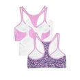 thumbnail image 3 of Fruit of the Loom Girls Cotton Stretch Sports Bra, 3-Pack Sizes 28-40, 3 of 6
