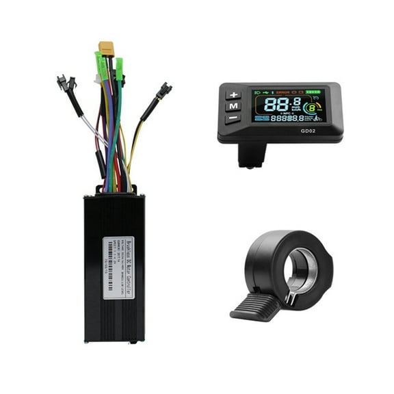 24V 36V 48V 30A Brushless Controller GD02 Meter LCD Display 130X Throttle Kit for Electric Scooter E-Bike Repair Kit