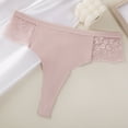 thumbnail image 5 of Besolor Women's Silk Seamless Underwear Lace Low Rise No Show Panties Ladies Stretch Breathable Briefs Underpants 3 Pack, 5 of 6