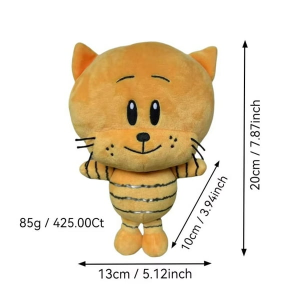 Nouveau Jouet en Peluche Chien Homme Jaune Lil Petey Chat Poupée en Peluche Jouet Chien Explorateur Animations Collection Modèle Jouet pour Enfant Cadeaux d'Anniversaire