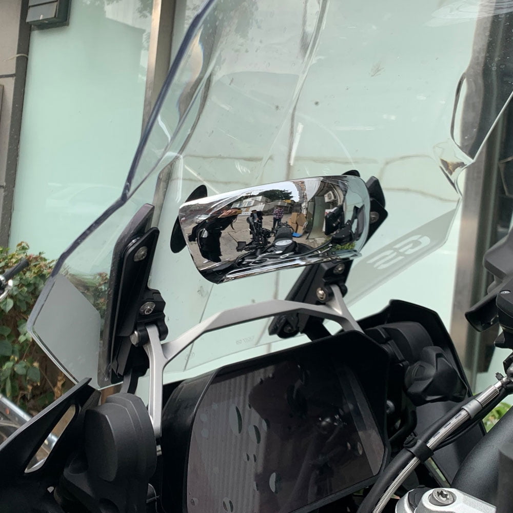 Toorise Aluminum Alloy Shockproof Motorcycle Rearview Mirror Handlebar Mirror 180 Degree Adjustable Safety Wide Visibility Blind Spot Mirror for Dirt Bikes Accessories