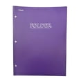 Mead Plastic 2 Pocket Folder with 3-Hole Punch Various Colors - 1 Count ...