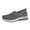 Grey, variant on Duqingm Slip On Shoes Women Women's Slip On Knit Flats Shoes Mesh Walking Loafers Shoes Casual Work Nursing Sneakers White,6