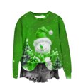 thumbnail image 1 of Funicet Blouses pour Femmes Décontractées, Blouses à Manches Longues pour Femmes, Mode Femmes Décontractées Manches Longues Imprimées Col Rond T-Shirt Ample Blouse Chandails en Molleton Sans Capuche, Blouses Femmes Manches 3/4, 1 of 4