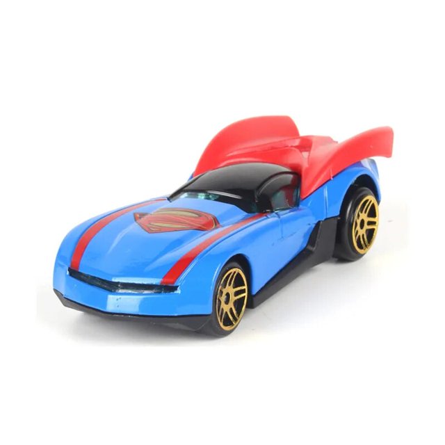 Figuras de acción de los vengadores para niños, de aleación juguete, coche batimóvil, Capitán América, Hulk, Ironman, Spiderman, modelo de carreras, regalo
