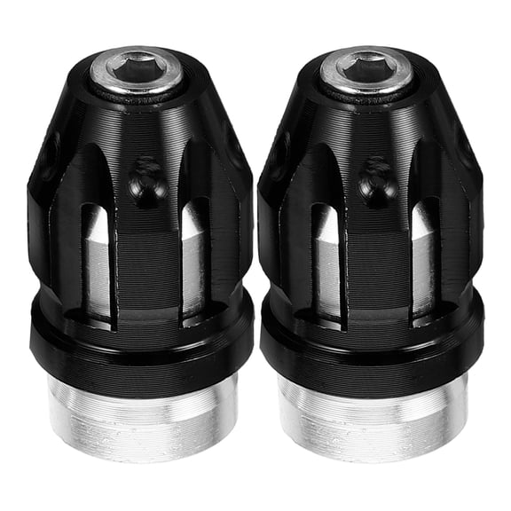 COSMOBETTY Motorcycle Valve Core Cap Metal Tire Caps Black for Protection 2Pcs