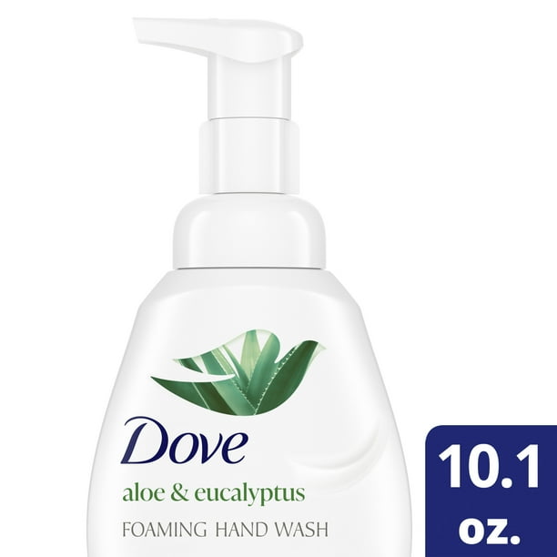 Dove Aloe & Eucalyptus Foaming Hand Wash, 10.1 oz, More Moisturizers