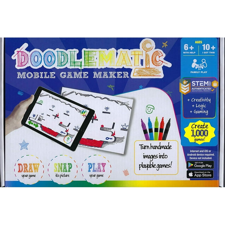 Pixicade Mobile Game Maker, Build Your Own Video Game, The Award Winning  STEM Toy for Ages 6-12+, Creative Drawings to Animated Playable Kids Games,  VIDEO GAMES 