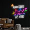 thumbnail image 2 of Craftnamesign Read Book Be Kind Neon Sign, Book Store Signs, Library Decor, 2 of 4