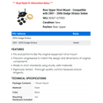 thumbnail image 2 of Rear Upper Strut Mount - Compatible with 2001 - 2006 Dodge Stratus Sedan 2002 2003 2004 2005, 2 of 2