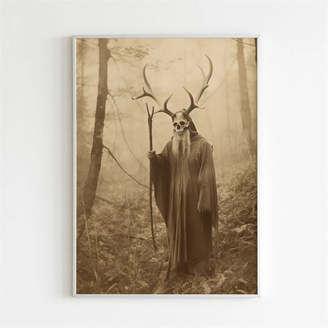 Póster Vintage de cuervo gótico, Estética de murciélago en vestido, vampiro victoriano, decoración de la Academia oscura, impresión en lienzo, arte de pared, decoración de la habitación