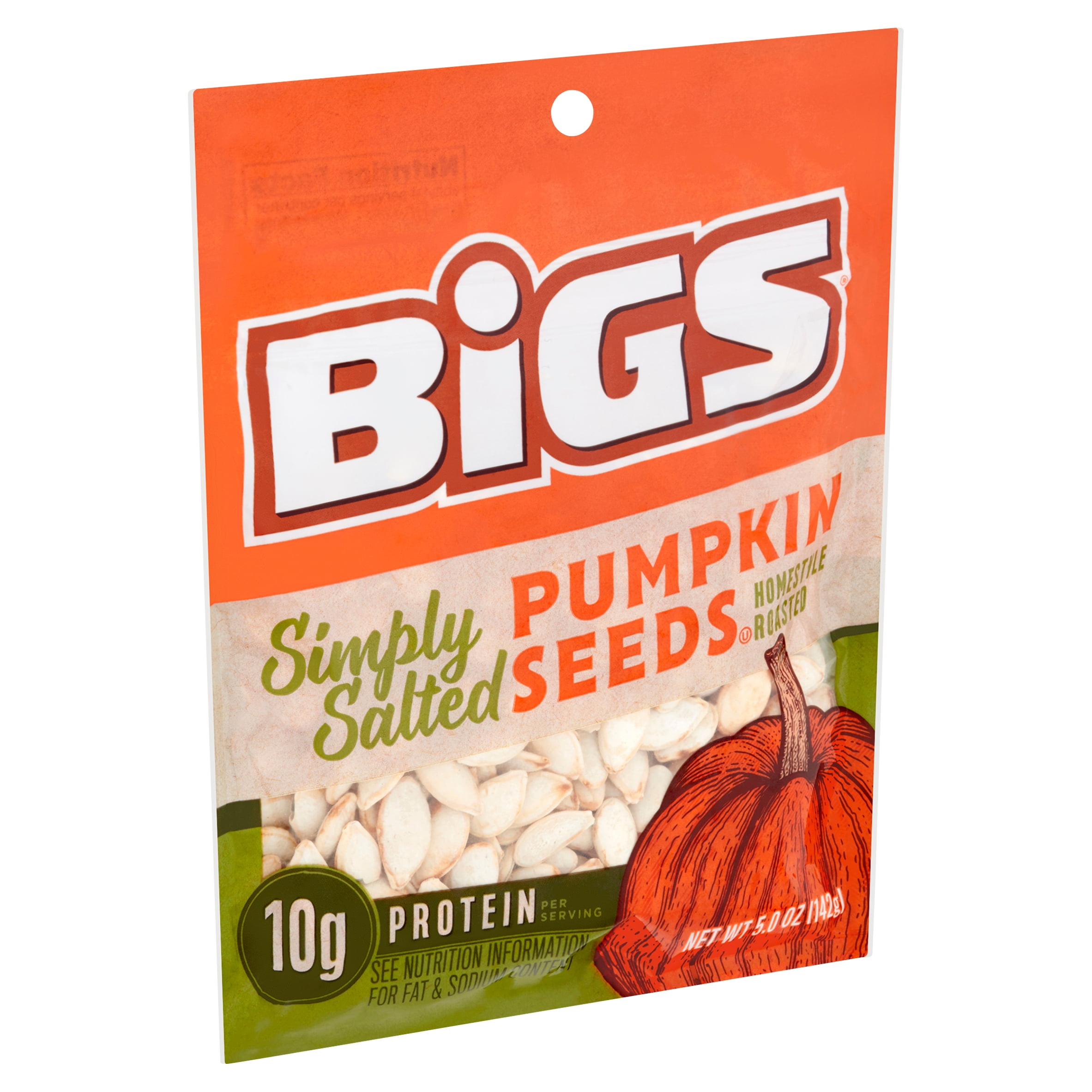 Bigs Simply Salted Homestyle Roasted Pumpkin Seeds, 5.0 oz Walmart
