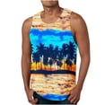thumbnail image 1 of LSLJS Débardeur Homme à Imprimé Dégradé Sans Manches Col Rond T-Shirt de Plage, 1 of 5