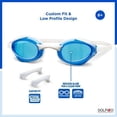 thumbnail image 4 of Accel Youth Swim Goggle - Blue/White, 4 of 6