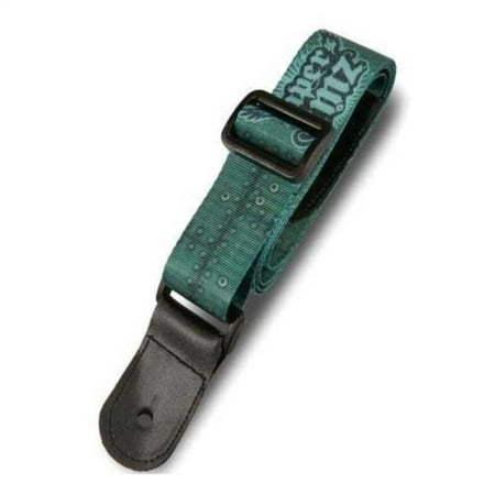 Paper Jamz Instant Rock Star Series 1 Guitar Strap Green Metal Plating Style 3