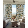 thumbnail image 6 of Farmhouse Daisy Blackout Curtains for Bedroom Living Room Darkening Curtains 54 Inch Long Spring Vintage Country Flower Plant Short Curtain for Small Window Treatment Grommet Drapes 42"x54"x2, 6 of 9