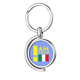 thumbnail image 1 of Soy de Italia Rotating keychain Metal Keyring Holder, 1 of 2