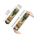 thumbnail image 2 of Bingfone Vintage Garlic Bread Illustration Design Patterned Men's Women's Casual Cotton Socks, 2 of 5