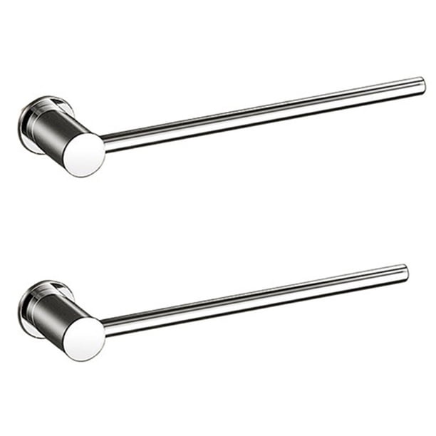 Toallero de latón, paquete de 2, barra for toallas for baño, colgador de toallas montado en la pared, accesorios de baño