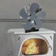 thumbnail image 4 of 5 termómetro de circulación de aire calentado ventilador de estufa de calor ventilador de estufa alimentado por calor para chimenea de madera/quemador gris BLESIY Ventilador de aspas para chimenea, 4 of 7