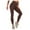 Brown, variant on UFOUND Women Ribbed Fitness Leggings Seamless High Waist Tights For Gym Exercise Yoga Running Comfort Trousers