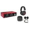 Focusrite SCARLETT 2I2 3rd Gen USB 192Khz Audio Interface and PRO-M50 SR Headphones