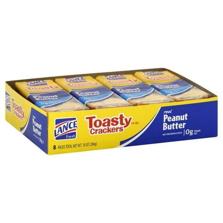 Toasty Peanut Butter Crackers SIX 8 Pack Trays