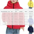 thumbnail image 2 of Fesfesfes Unisex Kids Medium Long Down Jacket Hooded Coat Thick Insulated Outerwear for Cold Weather Casual Childrens Padded Parka Winter Warm Outwear(Beige#3,13-14 Years), 2 of 8