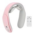 thumbnail image 3 of Electric Neck Massager Cordless USB Rechargeable Hot Compress Vibration Neck Relax Massage Machine Pink, 3 of 14