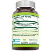 Herbal Secrets Boswellia Serrata Extract (65% Boswellic Acids) 600 mg Per Serving 60 Capsules Supplement | Non-GMO | Gluten Free