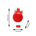 thumbnail image 3 of Boovnll Christmas Ornaments 6 Pcs, Plush Christmas Tree Decorations with Knit Hat and Winged Doll Pendants, Xmas Hanging Ornaments for Home Holiday Decor, 3 of 7