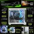 thumbnail image 3 of PC Gamer Completa IA DXT GAMING NVIDIA GeForce RTX 5070 Ti AMD Ryzen 9 9900X 32GB DDR5 SSD 2TB Monitor Curvo 34 180Hz Sistema Liquido WIFI White Alto Desempeño Creativo con IA Integrada, 3 of 6