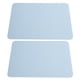 thumbnail image 5 of Alfombrilla de ratón de 2 uds., alfombrilla de escritorio impermeable de cuero de PVC de 2 lados, Protector de ratones para el hogar y la Oficina, 27x21cm (azul plateado), 5 of 8