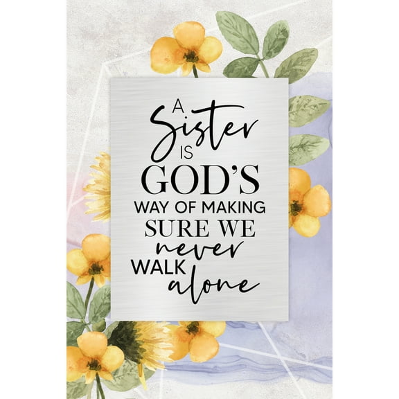 DEXSA A Sister Is God's Wood Plaque with Easel and Wall Hanger 6"x9"