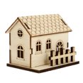 thumbnail image 3 of 1Pc Christmas Mini Luminous House Mini Landscape Decor Micro Wooden House Decor, 3 of 9