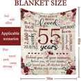 thumbnail image 5 of 55th Birthday Gifts for Women Blanket, 55th Birthday Decorations for Women, 1968 Birthday Gifts for Women, Gifts for 55 Year Old Women,Throw Blanket 50x60 for Her Wife Mother Sister, 5 of 6