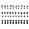 thumbnail image 1 of 60x de Madera de Halloween Decoraciones de Halloween Hogar de Bricolaje con Agujeros Pulsera Fiesta Manualidades  Espaciadora Macarena Cuentas de madera de Halloween, 1 of 8