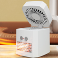 thumbnail image 1 of Calentador de ventilador de 400 W Ahorro de energía Calentador eléctrico portátil silencioso Mini Calentador de ventilador de escritorio Calentador eléctrico Calentamiento rápido PTC para el hogar y la oficina Rojo Verde, 1 of 5