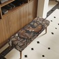 thumbnail image 3 of Chririnla Camouflage Deer Pattern Polyester Spandex Long Bench Slipcover with Anti Pet Hair, Scratch Resistant Machine Washable Long Bench Protector for Bedroom, 3 of 8